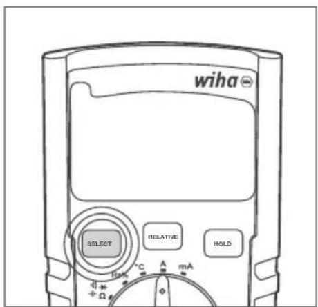 Wiha 45218 - Vyberte požadovaný režim měření - 1