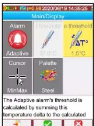 CHAUVIN ARNOUX C.A 1900 - Adjustment of the adaptive alarm - 3