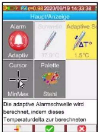 CHAUVIN ARNOUX C.A 1900 - Adaptiven Alarm einstellen - 3