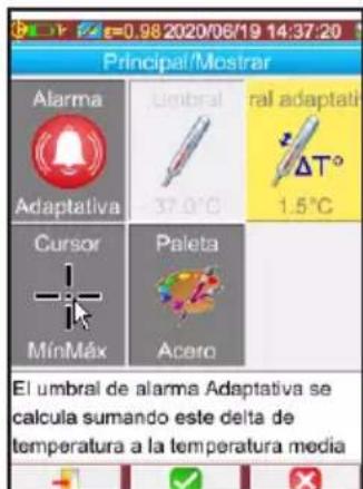 CHAUVIN ARNOUX C.A 1900 - Ajuste de la alarma adaptativa - 3