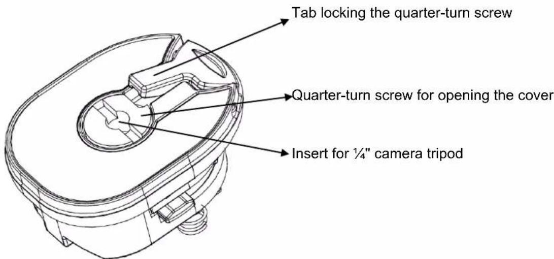 CHAUVIN ARNOUX C.A 1950 - STRUCTURE OF THE BATTERY COMPARTMENT COVER - 1