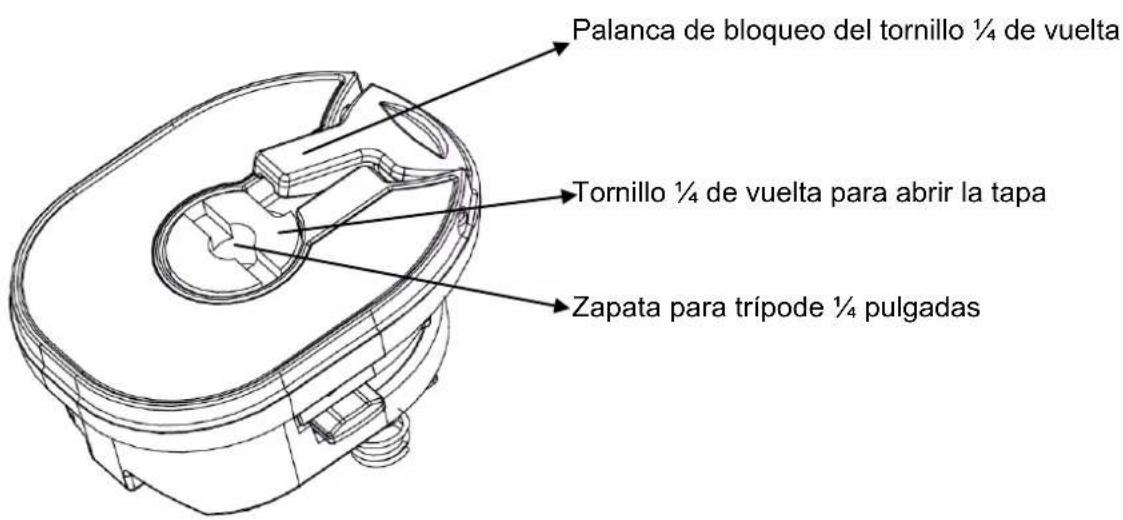 CHAUVIN ARNOUX C.A 1950 - ESTRUCTURA DE LA TAPA DE LAS PILAS - 1