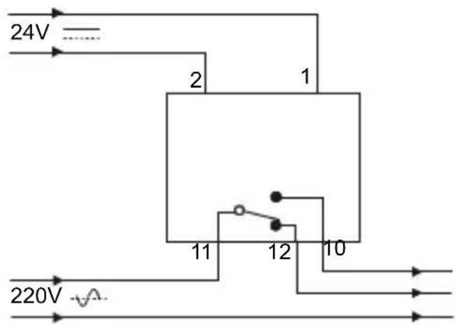 Trumeter 7932 - Relay examples, Beispiele Relaisanschlüsse, Exemples de Relais, Ejemplos de Relé, Esempi di relè - 3