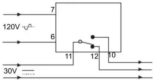 Trumeter 7932 - Relay examples, Beispiele Relaisanschlüsse, Exemples de Relais, Ejemplos de Relé, Esempi di relè - 2