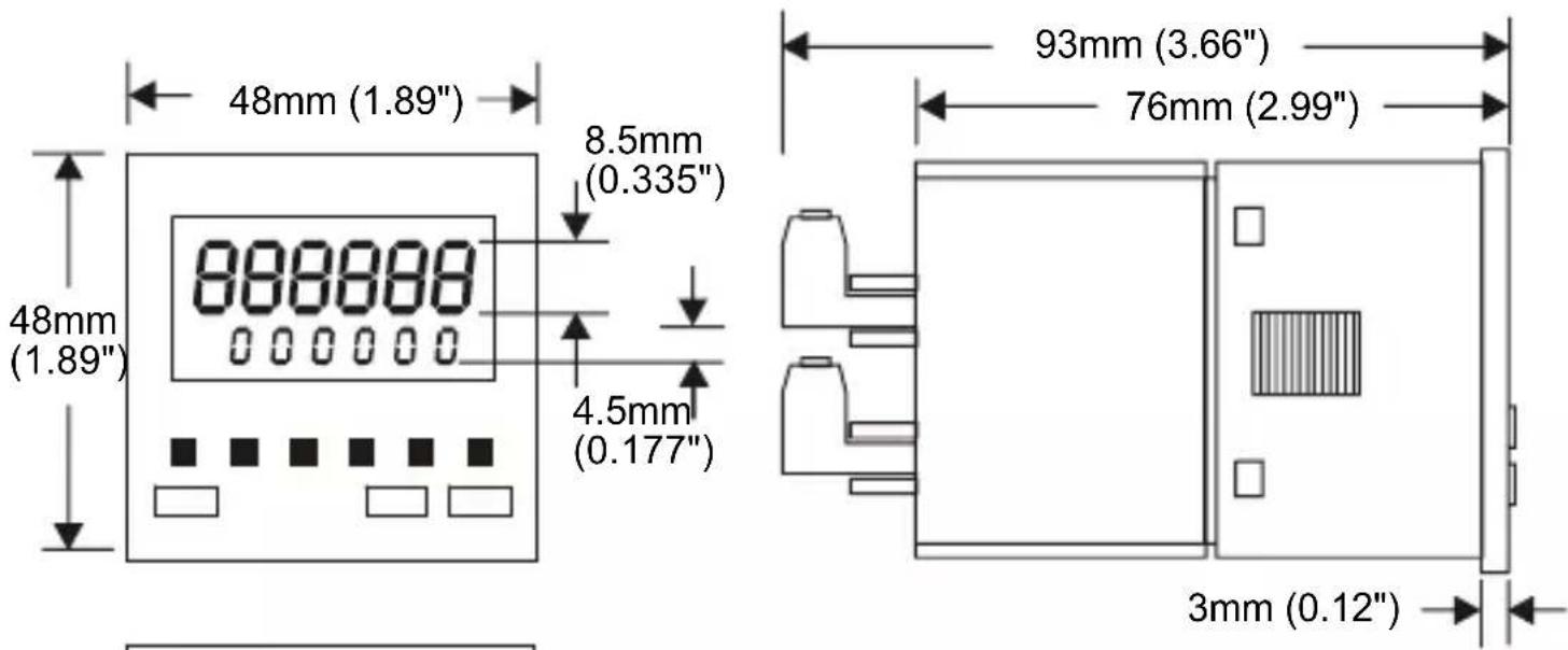 Trumeter 7922 - Dimensions, Abmessungen, Dimensiones, Dimensioni - 1