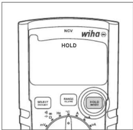 Wiha 45215 - Hold-Funktion aktivieren/deaktivieren - 1
