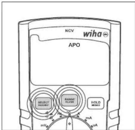 Wiha 45215 - Ota APO käyttöön/poista käytöstä - 1