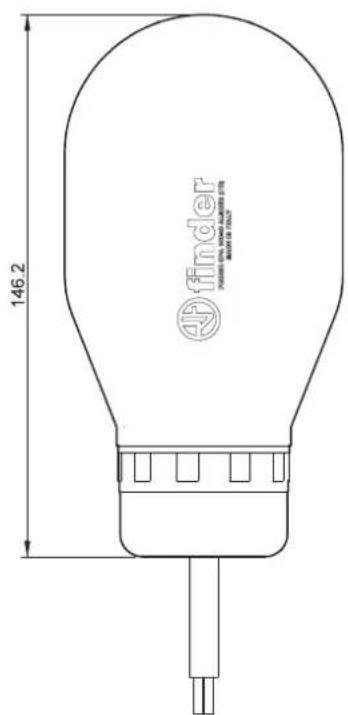 Finder 72.C1 - Schémas d'encombrement - 3