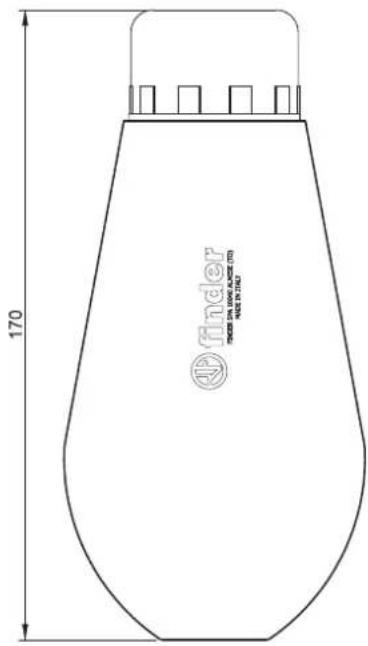 Finder 72.C1 - Schémas d'encombrement - 5