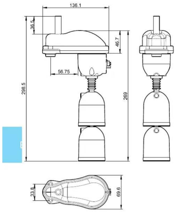 Finder 72.C1 - Schémas d'encombrement - 7