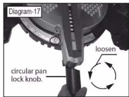 Holzmann TK 305 - Adjusting the base level angle - 4