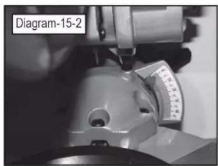 Holzmann TK 305 - Adjusting the base level angle - 2