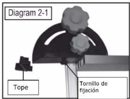 Holzmann TK 305 - Montaje de la guía paralela - 1
