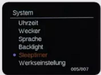 Imperial DABMAN d105 - De slaaptimer instellen - 1