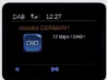 DAB T.01 12:27 Absolut GERMANY 72 kbps / DAB+ DAO