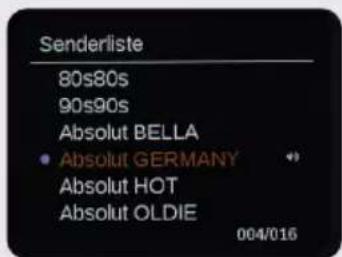 Imperial DABMAN d105 - Senderauswahl - 2