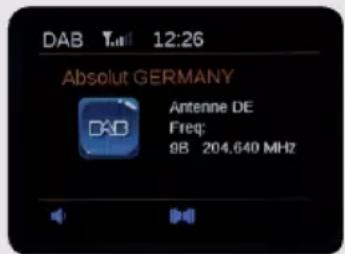 DAB T10 12:26 Absolut GERMANY Antenne DE Freq; 8B 204.640 MHz