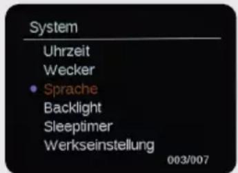 Imperial DABMAN d105 - Sprache - 1
