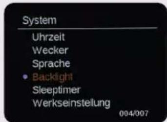 Imperial DABMAN d105 - Backlight/Hintergrundbeleuchtung - 1