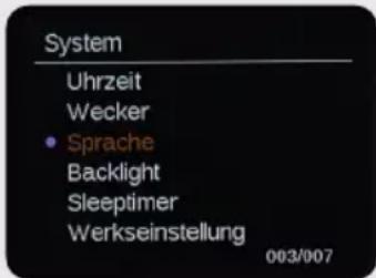 Imperial DABMAN d105 - Sprache - 1