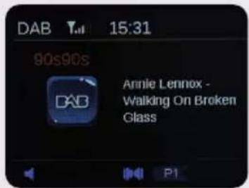 Imperial DABMAN d105 - Call up DAB radio stations from the favorites list - 3