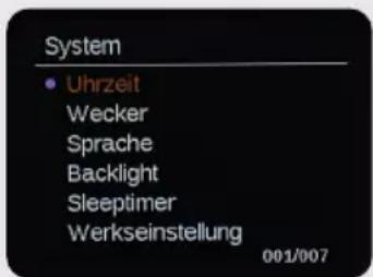Imperial DABMAN d105 - Uhrzeit und Datum einstellen - 1