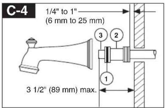 DELTA T14459 - Installation of easy-on universal tub spout - 1