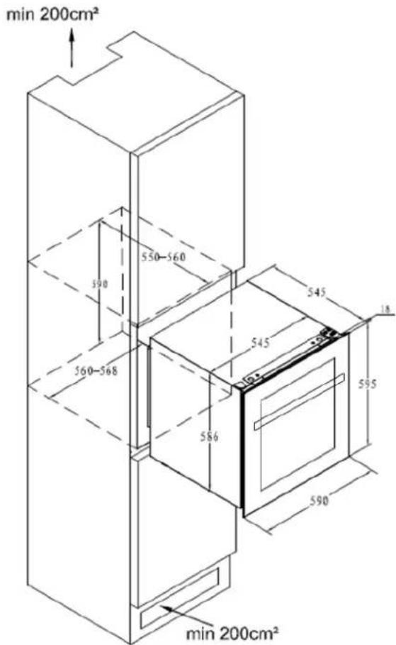 LA SOMMELIERE LSBI36BDZ - Dimostrazione per l'integrazione nell'armadio: - 2