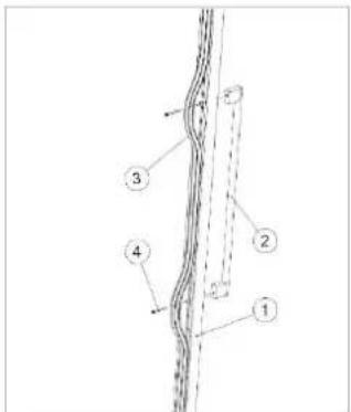 LA SOMMELIERE LSBI36BDZ - Installez la poignée sur le cadre de la porte de l'appareil. - 1