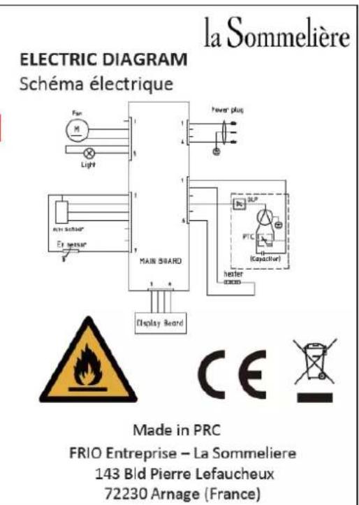 LA SOMMELIERE CTVNE147 - USE INSTRUCTIONS - 1