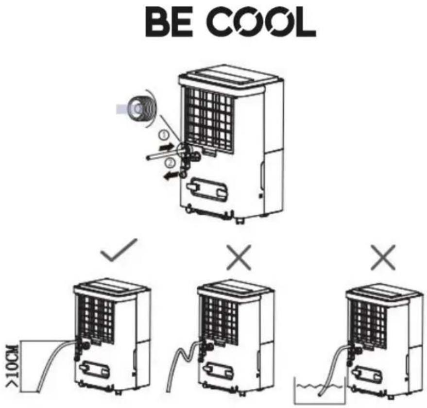 Be Cool BC30LEF2301 - When used with a drain hose - 1