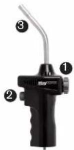 Mag-Torch MT525 - ENLEVER LA BOUTEILLE DU CHALUMEAU LORSQU'IL N'EST PAS UTILISÉ - 1