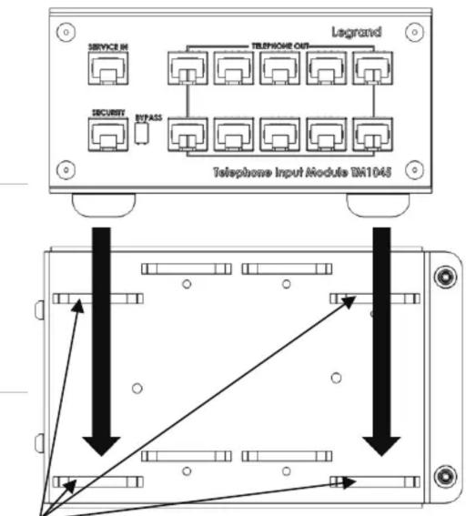 SERVICE IN SECURITY BIPASS TELEPHONE OUT Legrand Telephone Input Module DA1043