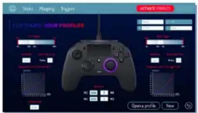 Nacon Revolution Pro Controller 2 - Po instalacji aplikacji towarzyszącej PC / Mac można dokonać następujących czynności: - 2