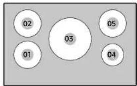 SAMSUNG NZ36C3060UK - Pot and pan sizes - 1