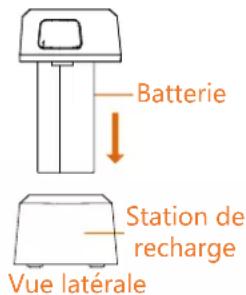 Batterie Station de recharge Vue latérale
