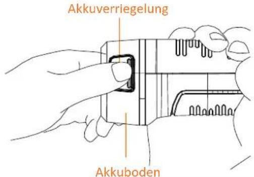 Akkuverriegelung Akkuboden