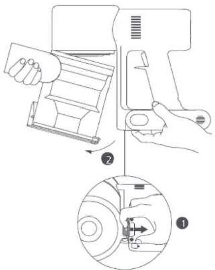 Xiaomi Mi Vacuum Cleaner G10 Plus - Czyszczenie filtra - 1