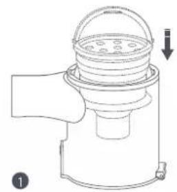 Xiaomi Mi Vacuum Cleaner G10 Plus - Installing the Dust Compartment, Pre-filter, and Cyclone Assembly - 1