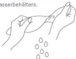 asserbehälters.