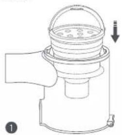 Xiaomi Mi Vacuum Cleaner G10 Plus - Montaż pojemnika na kurz, filtra wstępnego i zespołu cyklonowego - 1