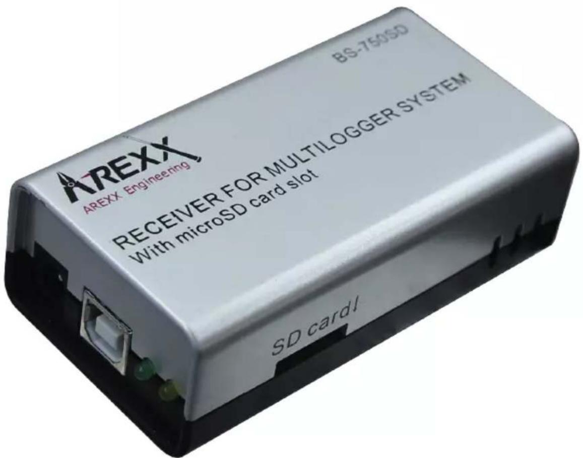 AREXX AREXX Engineering BS-750SD RECEIVER FOR MULTILOGGER SYSTEM With microSD card slot SD card1