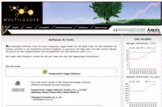 AREXX BS-510 - De LASTE versie van de logger softwarekestu downloaden van onsze site: http://www.arexx.com - 1