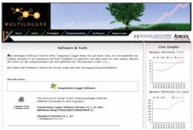 AREXX BS-510 - Pour obtenir le dernier logiciel, documentation et manuels, allez sur: http://www.arexx.com/templogger - 1