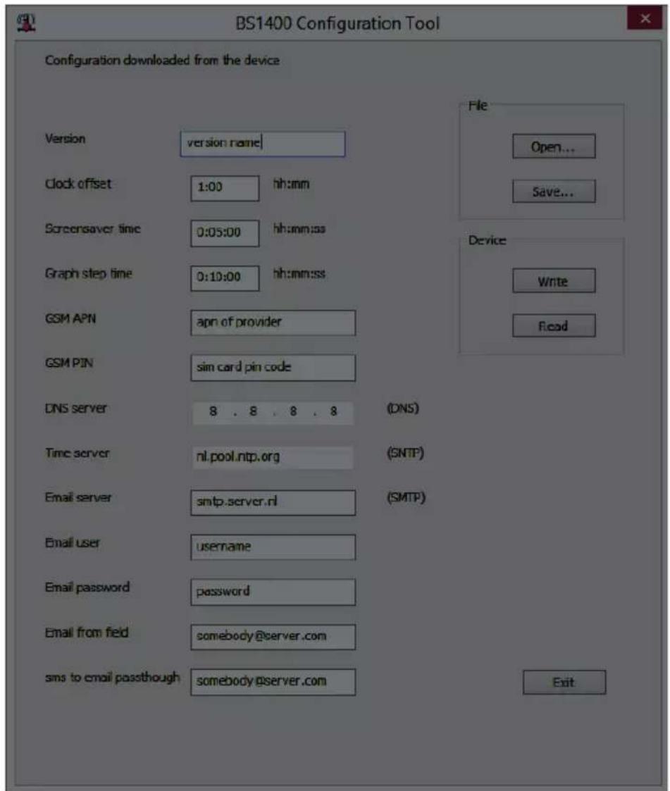 AREXX BS-1400GPRS - BS-1400 CONFIGURATIE TOOL - 1