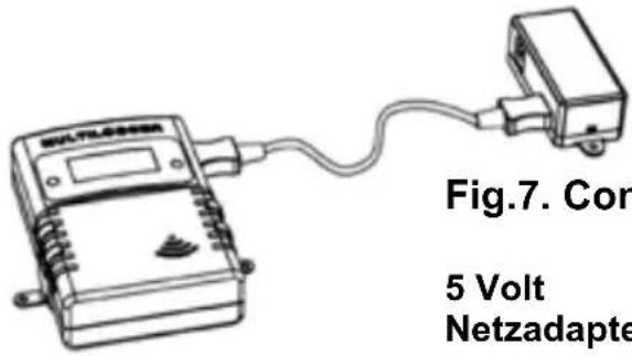 MULTECHER Fig.7. Con 5 Volt Netzadapte