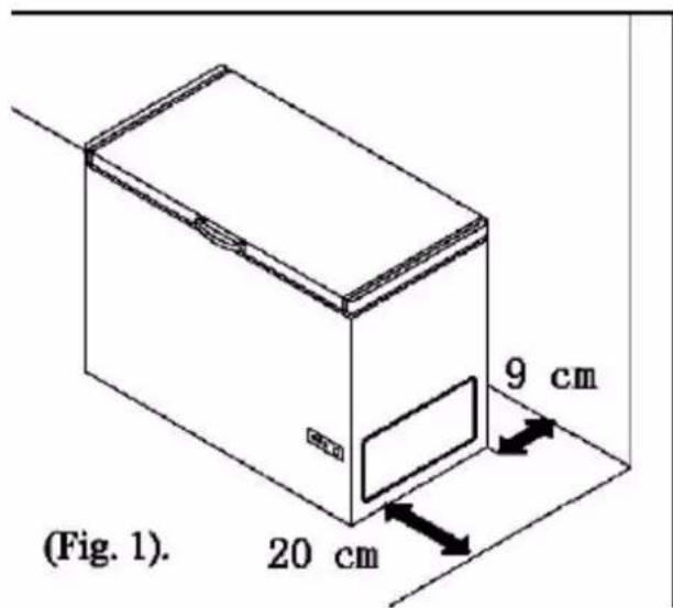 FRIGELUX CCO300BE - Installing Your Freezer - 1