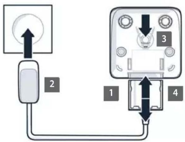 GIGASET Comfort 551HX - Raccorder le chargeur - 1