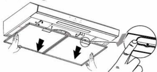 FRIGIDAIRE FCVW3662AS - To clean or replace grease filter: - 2