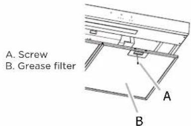 FRIGIDAIRE FCVW3062AD - To clean or replace grease filter: - 1